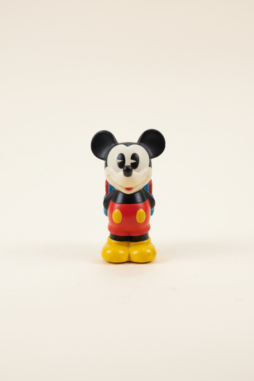 Mickey Mouse frontal sobre fons blanc